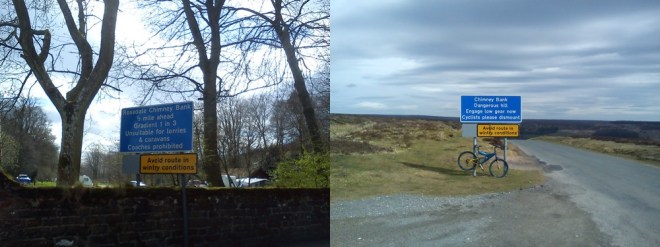 The top and bottom of Rosedale Chimney. 